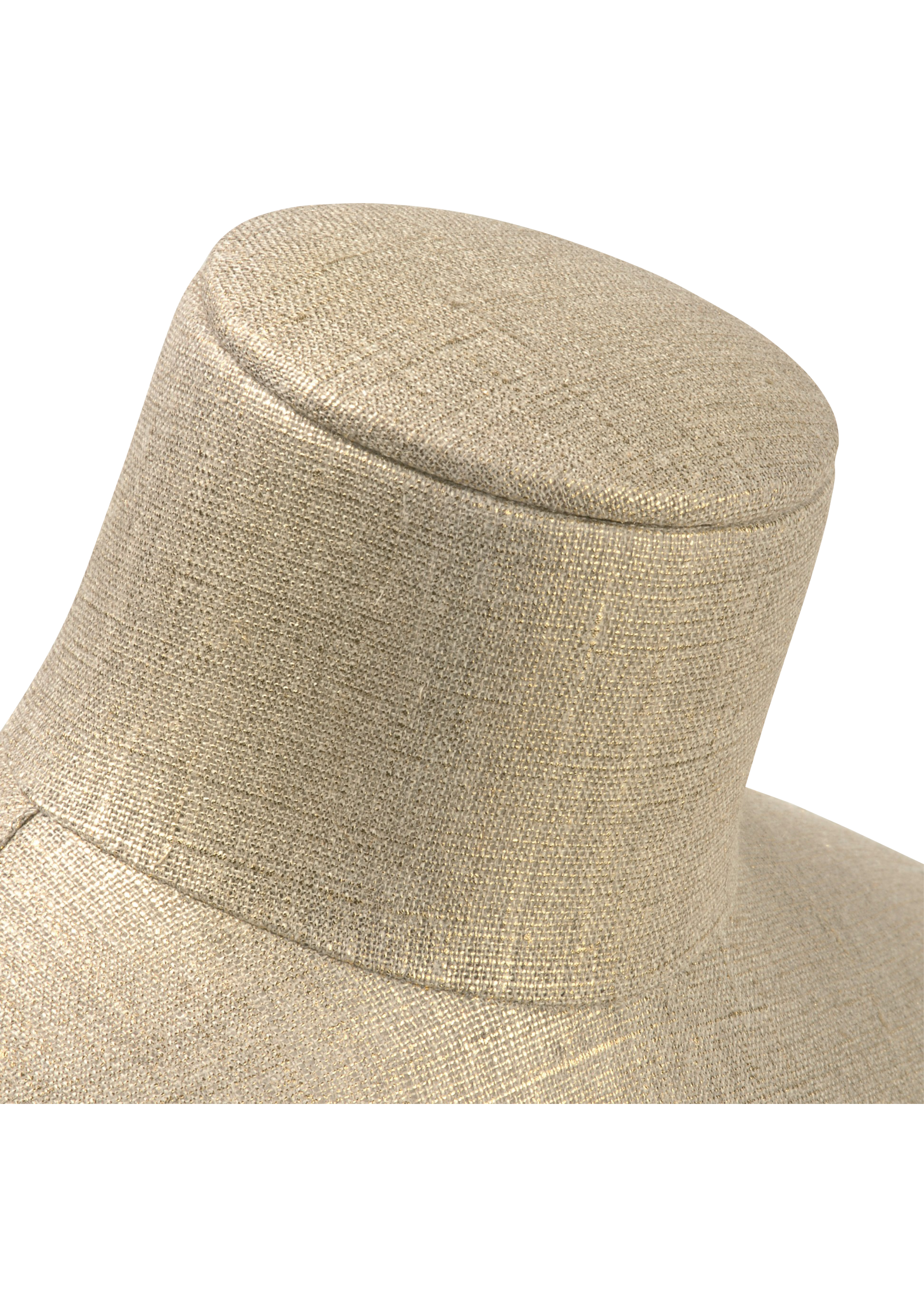 Neck Covered in Linen Vintage Gold